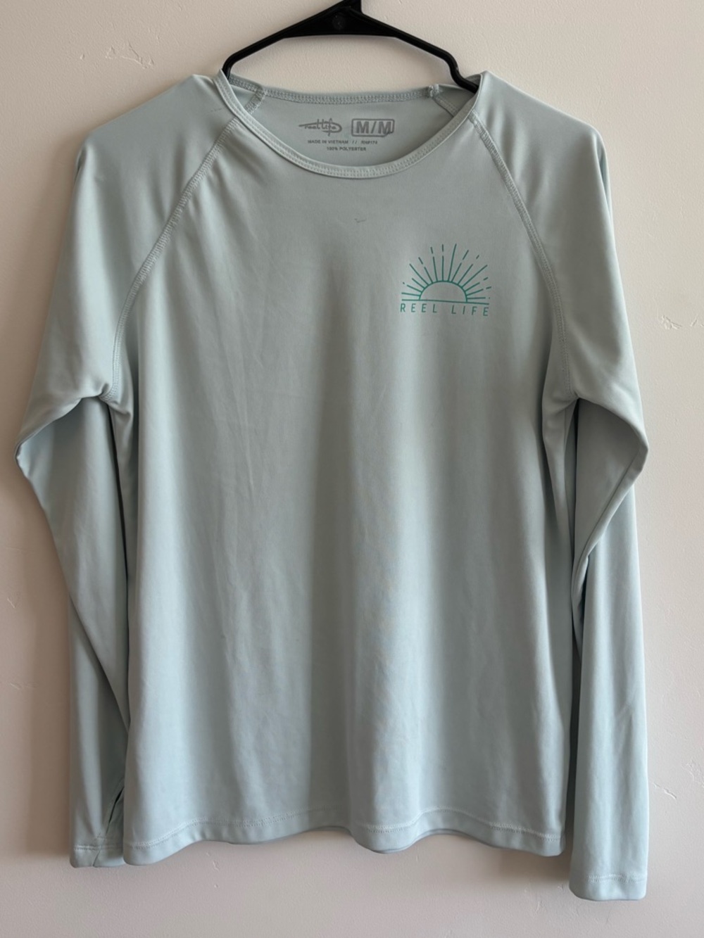 Reel Life Light Blue Long Sleeve Rash Guard